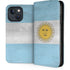 Argentina Flag Distressed iPhone 14 Plus Folio Case